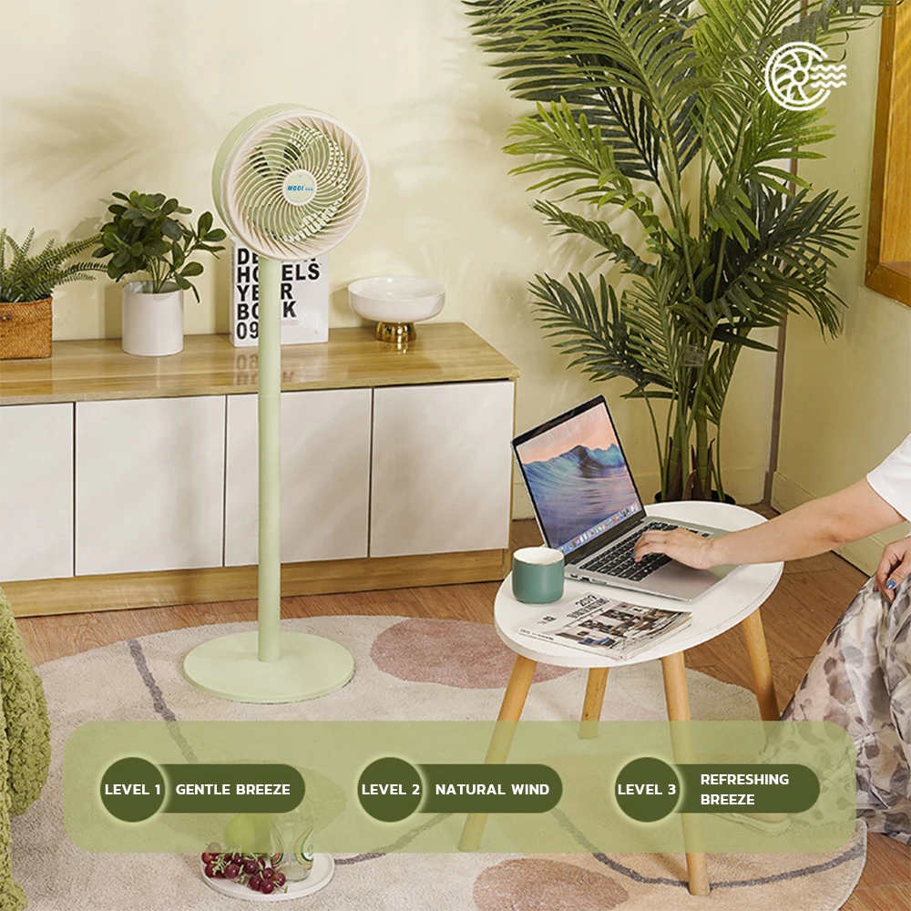 Picture of 10 Inch Pedestal Fan 70W 5 Speed Control Wide Angle Air Flow Indoor Cooling Fan Adjustable Standing Fan for Home Office Bedroom