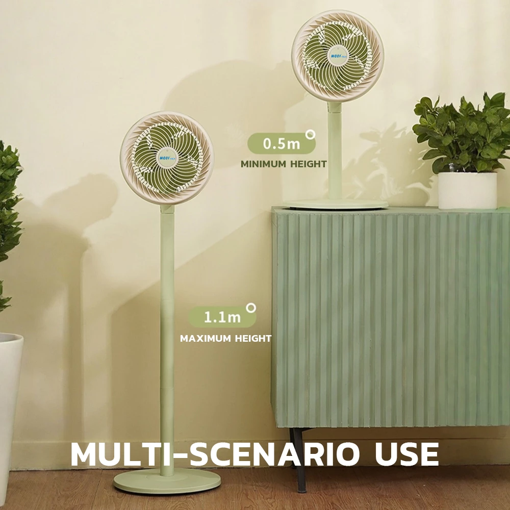 Picture of 10 Inch Pedestal Fan 70W 5 Speed Control Wide Angle Air Flow Indoor Cooling Fan Adjustable Standing Fan for Home Office Bedroom