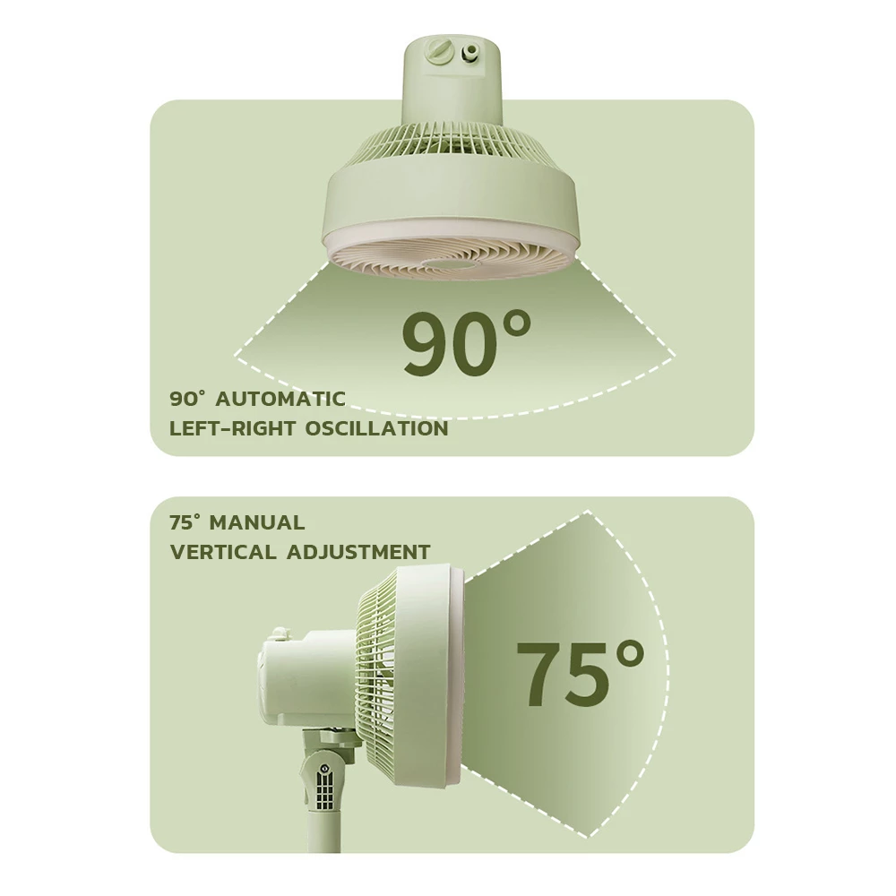 Picture of 10 Inch Pedestal Fan 70W 5 Speed Control Wide Angle Air Flow Indoor Cooling Fan Adjustable Standing Fan for Home Office Bedroom