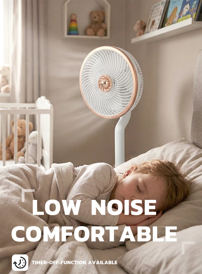 Picture of 16 Inch Pedestal Fan with Remote Control 70W Quiet Standing Fan Double Ball Bearing Wide Airflow Indoor Cooling Fan for Home Office Bedroom