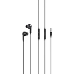 3.5mm In-Ear Wired Earphones with Mic Noise Isolation Stereo Headphones 1.2M Cable for Android iPhone Laptop Black/White