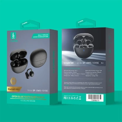 Picture of Premium Open Ear Wireless Bluetooth Earbuds Ear Hook Sports Headphones Touch Control ENC Mic IPX4 Waterproof Comfortable Fit
