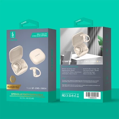 Picture of Premium Open Ear Wireless Bluetooth Earbuds Ear Hook Headphones Long Battery Life Touch Control IPX4 Waterproof Comfortable Fit Sports Earphones