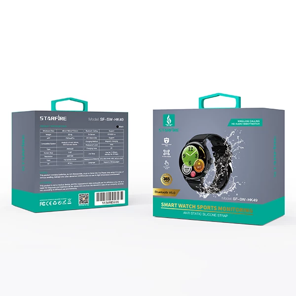 Picture of Smart Watch Full Touch Screen Fitness Tracker IP68 Waterproof Magnetic Charging Lightweight Smartwatch for Daily Use