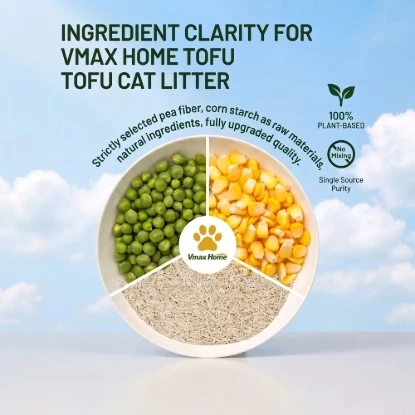 Picture of Tofu Cat Litter Original Scented 2.5KG 7L, Natural Clumping Cat Litter, Low Dust, Flushable, Strong Odor Control, Soft Pellet Cat Sand, Anti Tracking