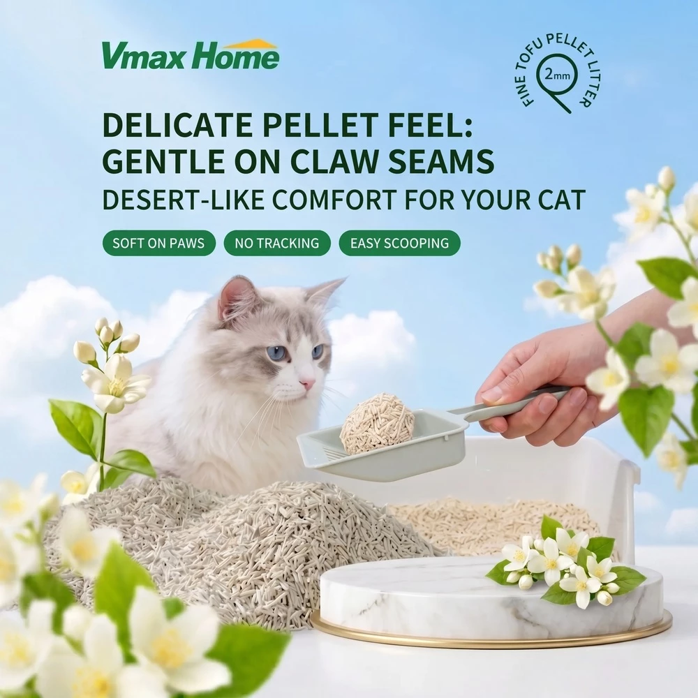 Picture of Tofu Cat Litter Original Scented 2.5KG 7L, Natural Clumping Cat Litter, Low Dust, Flushable, Strong Odor Control, Soft Pellet Cat Sand, Anti Tracking