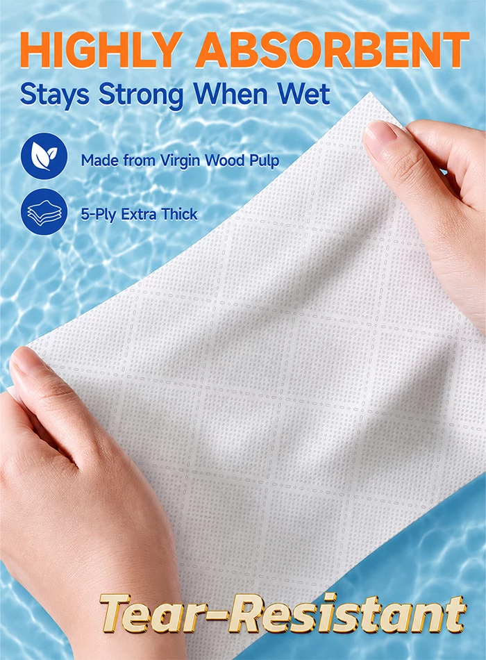 Picture of 12 Pack 5-Ply Extra Thick Hanging Facial Tissues 320 Sheets Virgin Wood Pulp Highly Absorbent Tear-Resistant Embossed Soft With No-Trace Hooks White