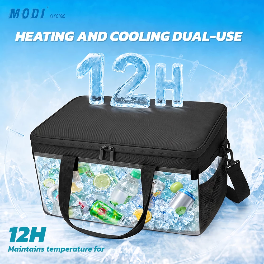 Picture of MODI 20L Insulated Cooler Bag, 600D Oxford Fabric, 12H Thermal Insulation, Shoulder Strap for Camping & Picnic