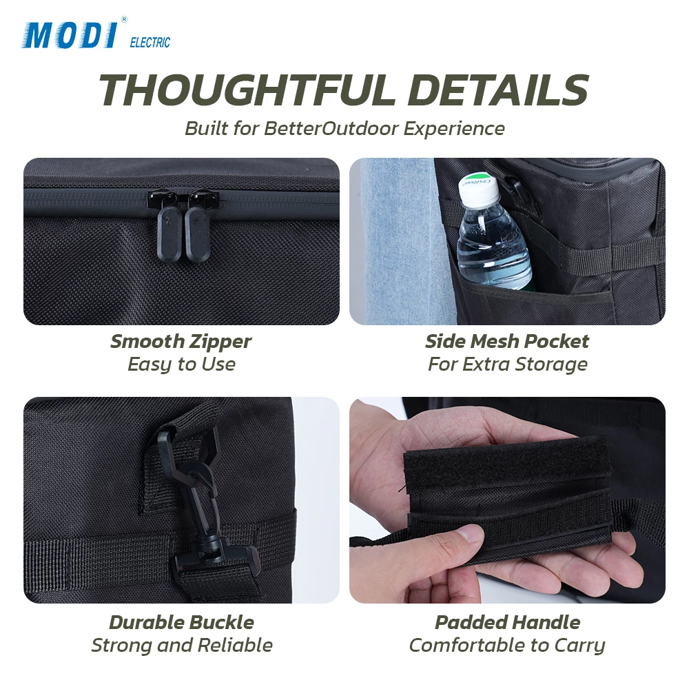 Picture of MODI 20L Insulated Cooler Bag, 600D Oxford Fabric, 12H Thermal Insulation, Shoulder Strap for Camping & Picnic