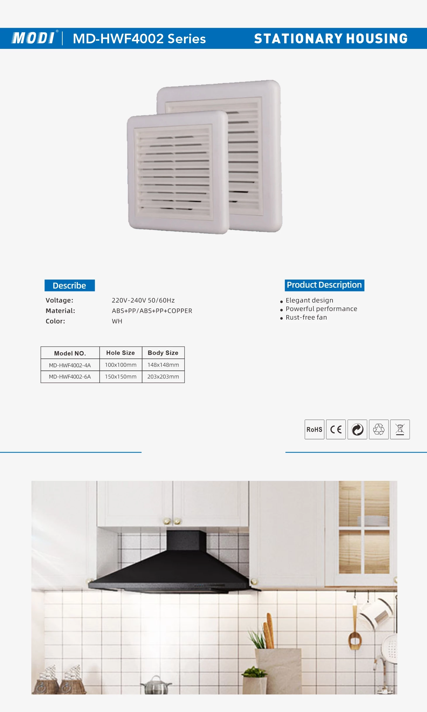 Plastic Grille 4Inch HWF4002-4