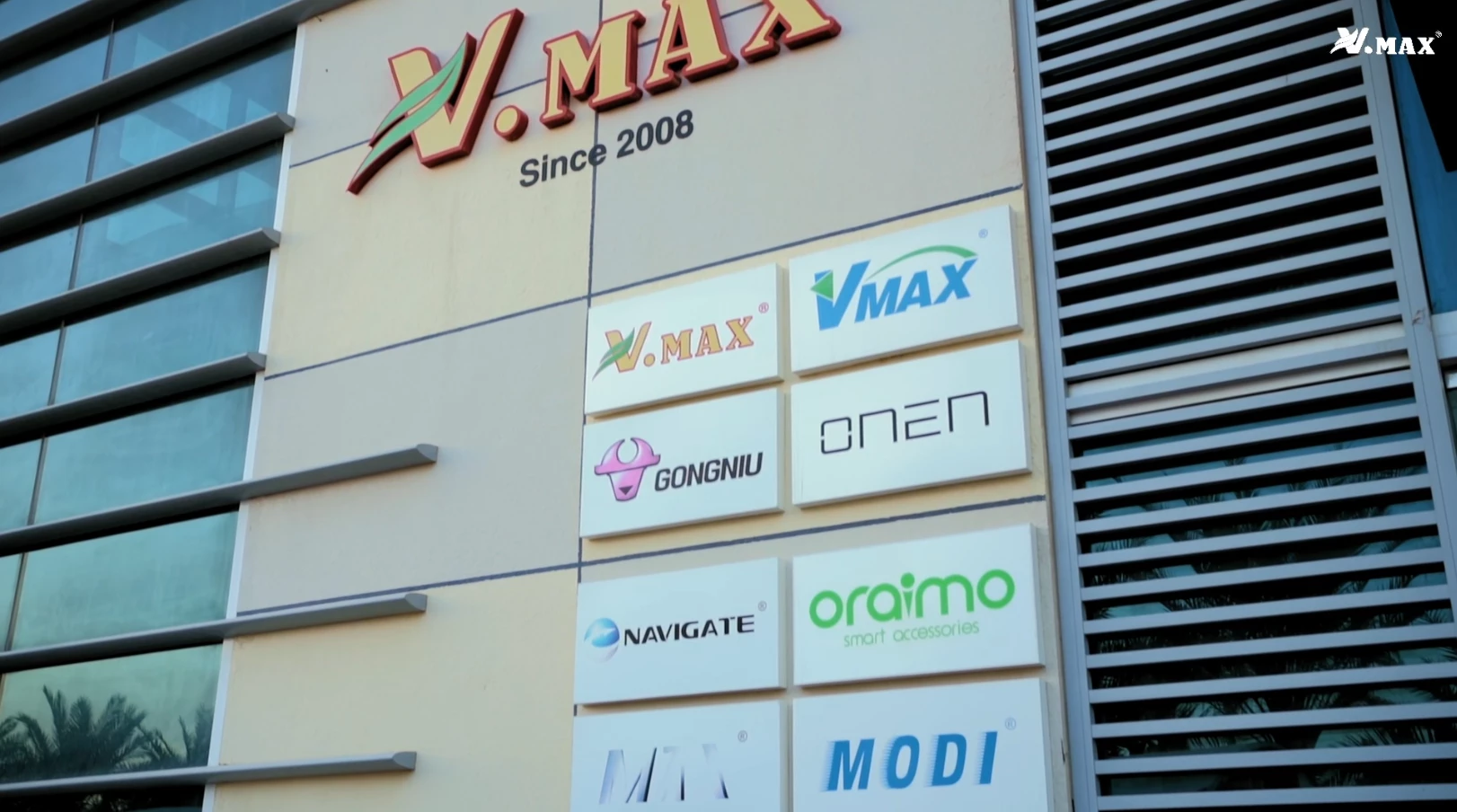 VMAX group brand portfolio signage