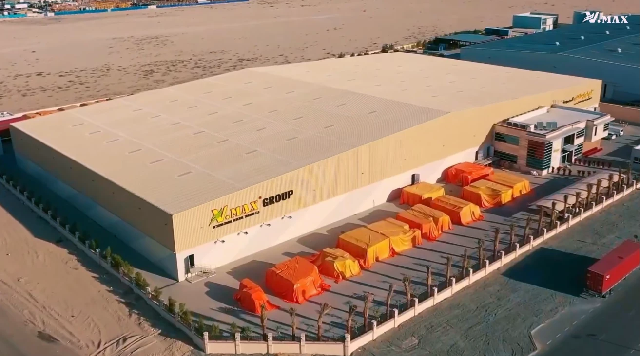 VMAX Dubai warehouse for large stock supply